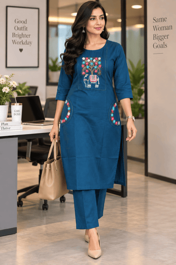 PURE COTTON EMBROIDERY COORD SETS
