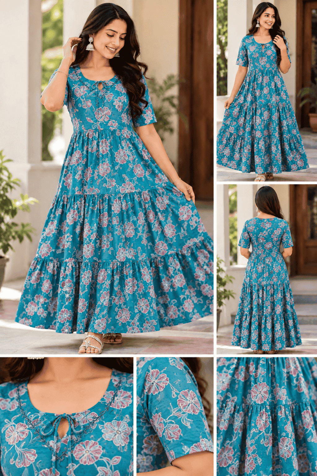COTTON FLORAL FROCK