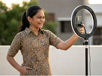Olive Kalamkari Kurti