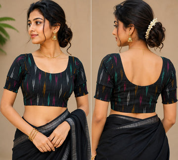 COTTON SIDE SMOKE BLOUSE