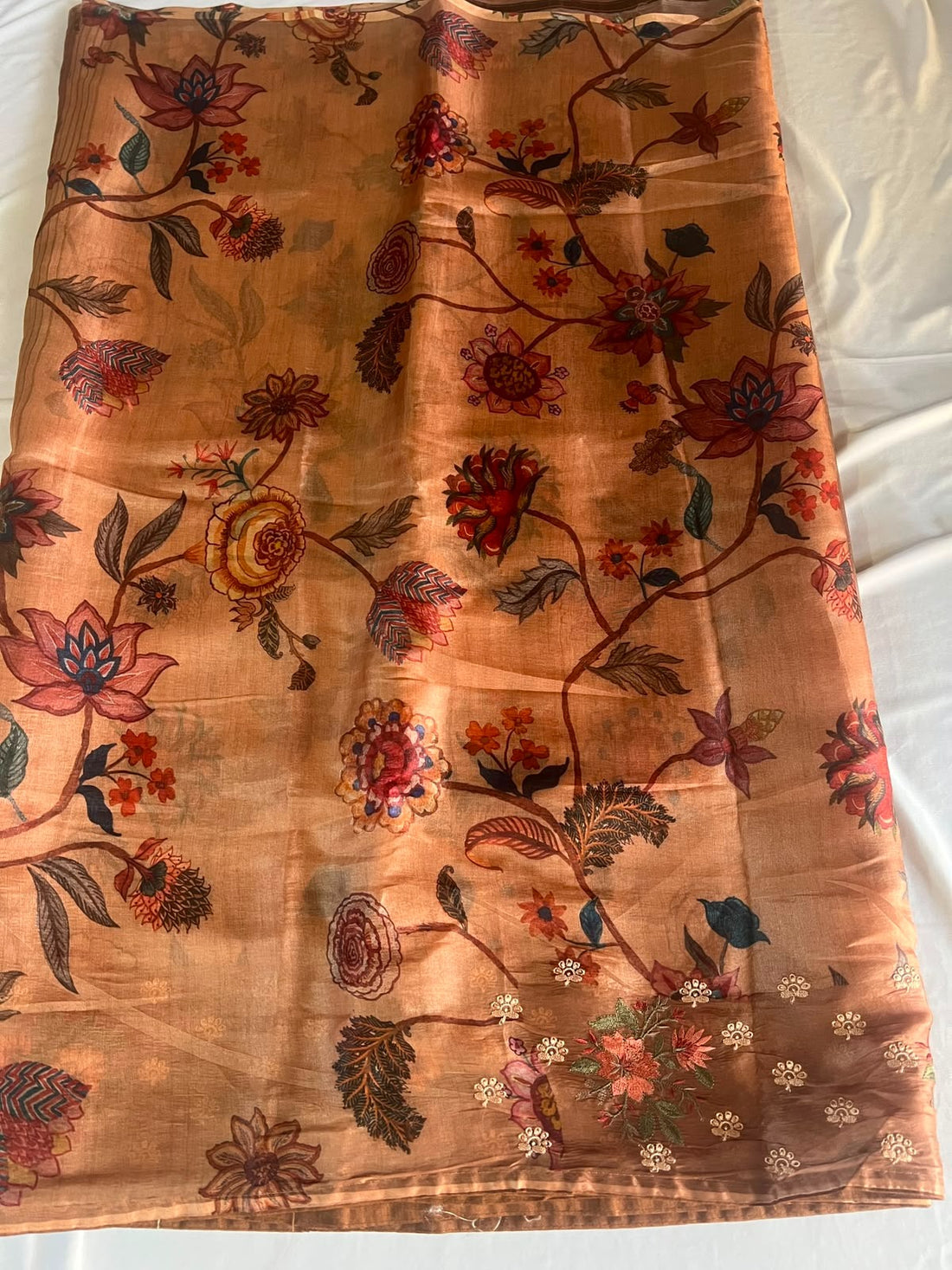 TUSSER SILK EMBROIDERY SAREE