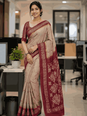 BATIK PRINTED SAREE