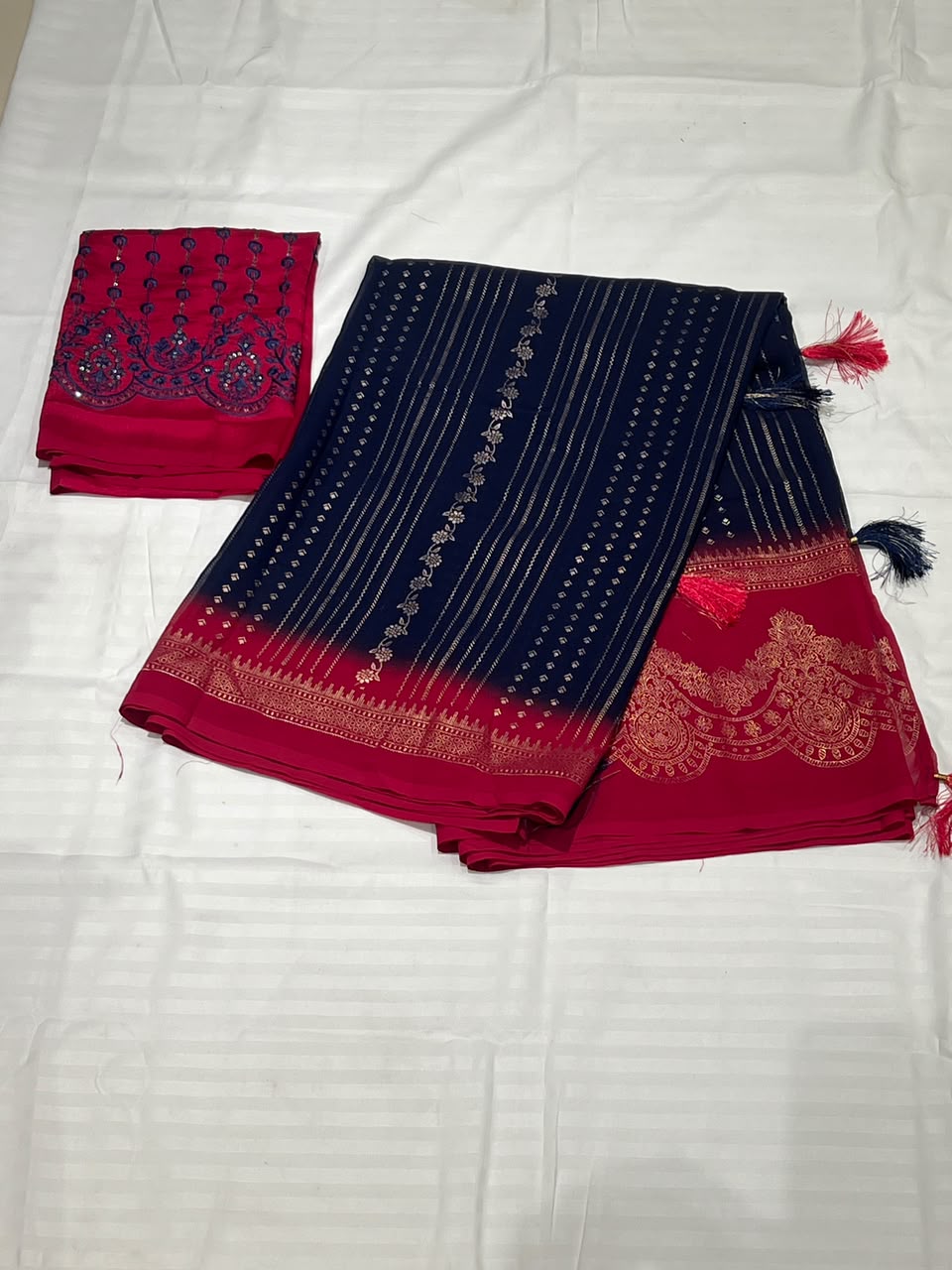 FOIL PRINTED SAREE