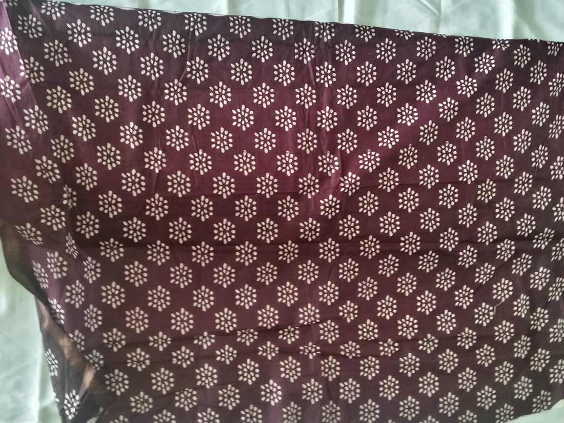 MUL COTTON BATIK PRINT SAREE