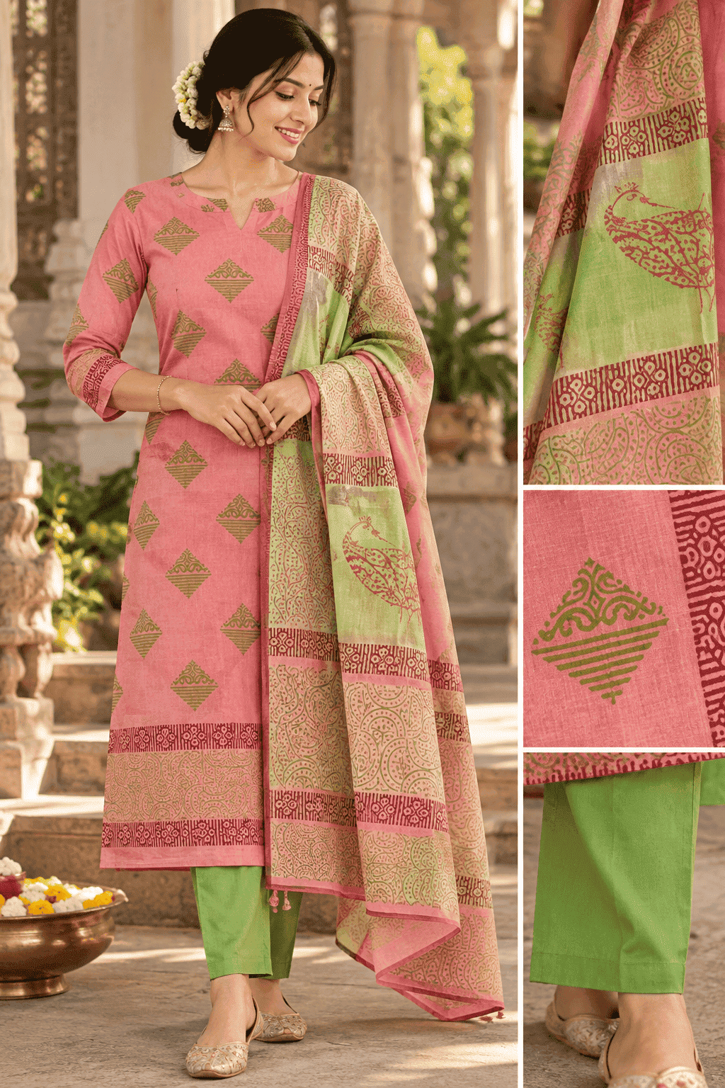 COTTON PRINTED DRESS MATERIAL