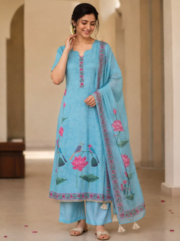 LINEN COTTON TISSUE DRESS