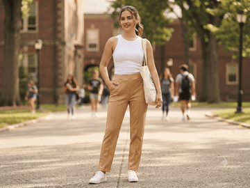 STRETCHABLE COTTON PANTS