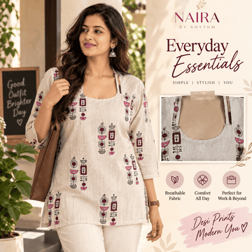 SHORT KURTI CREAM