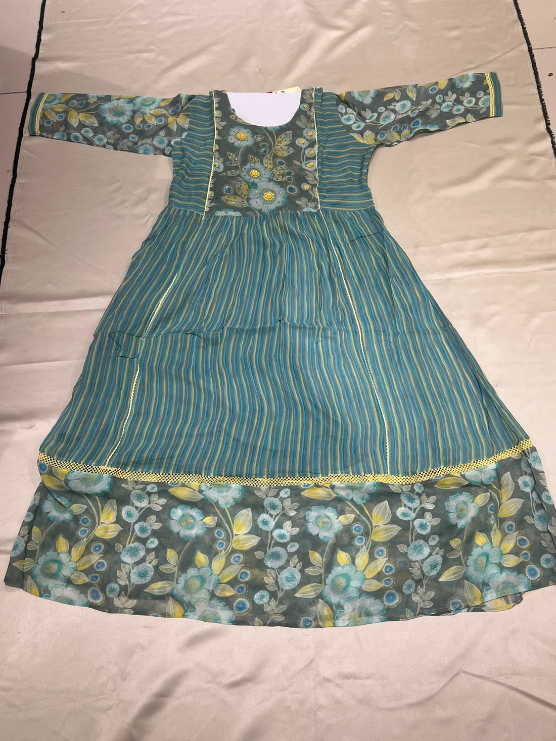 LIGHT GREEN MUL COTTON FROCK