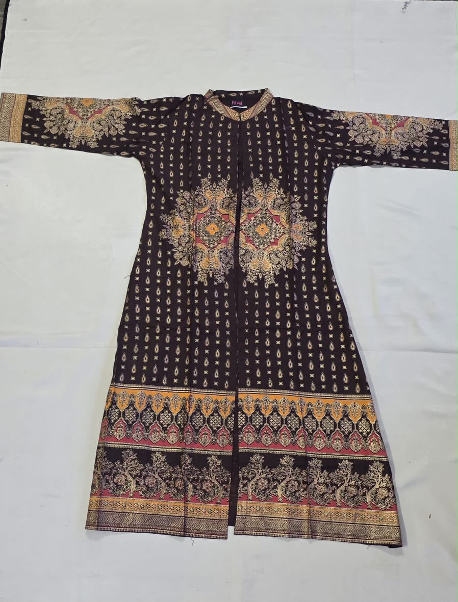 FOIL PRINT COTTON 3PC KURTI SET
