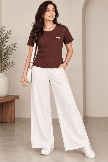 SELF STRIPE TEE SHIRT
