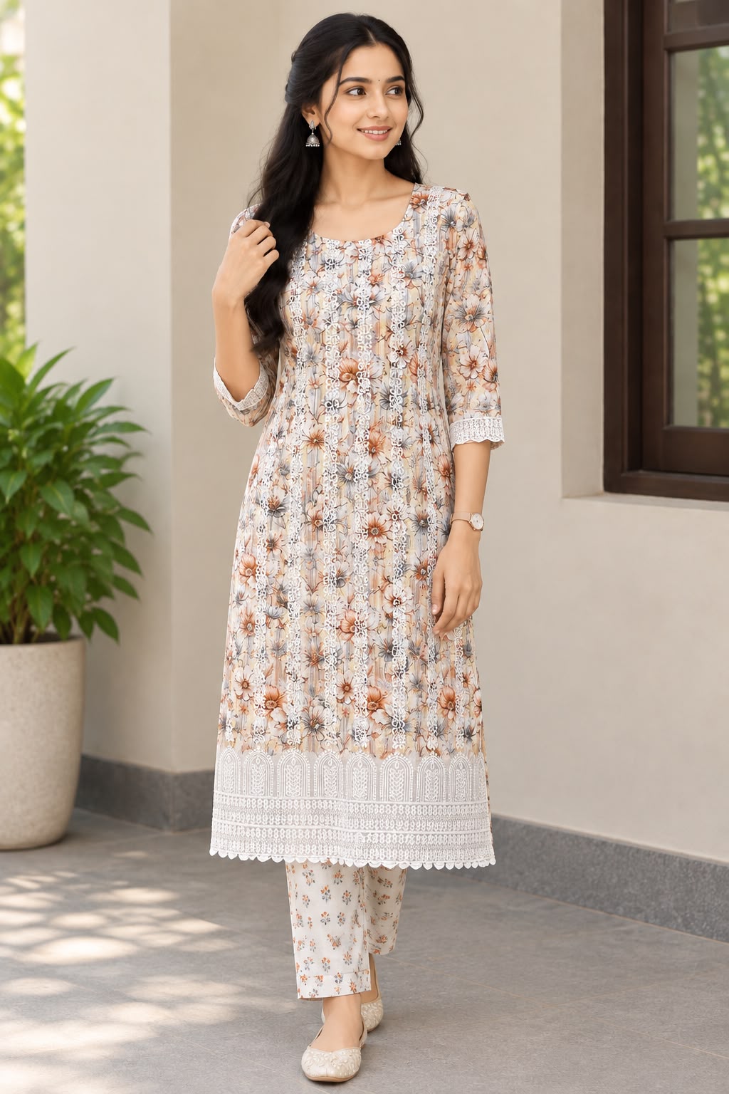 EMBROIDERY COTTON KURTI