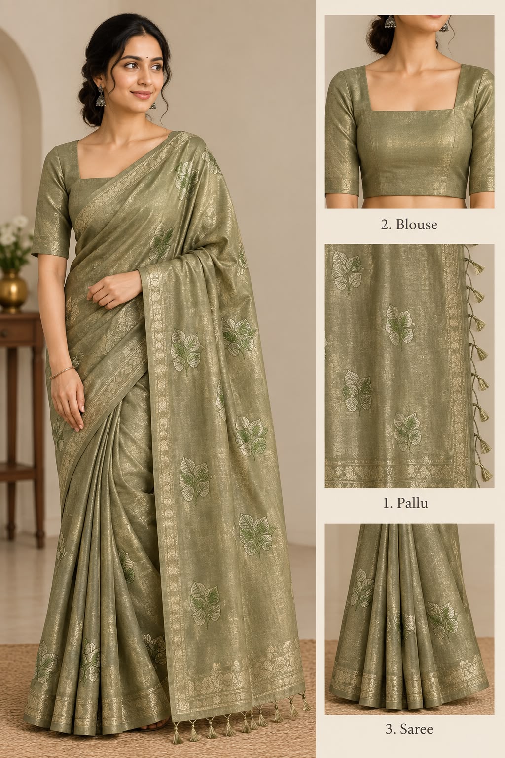 LEAF TISSUE SAREE