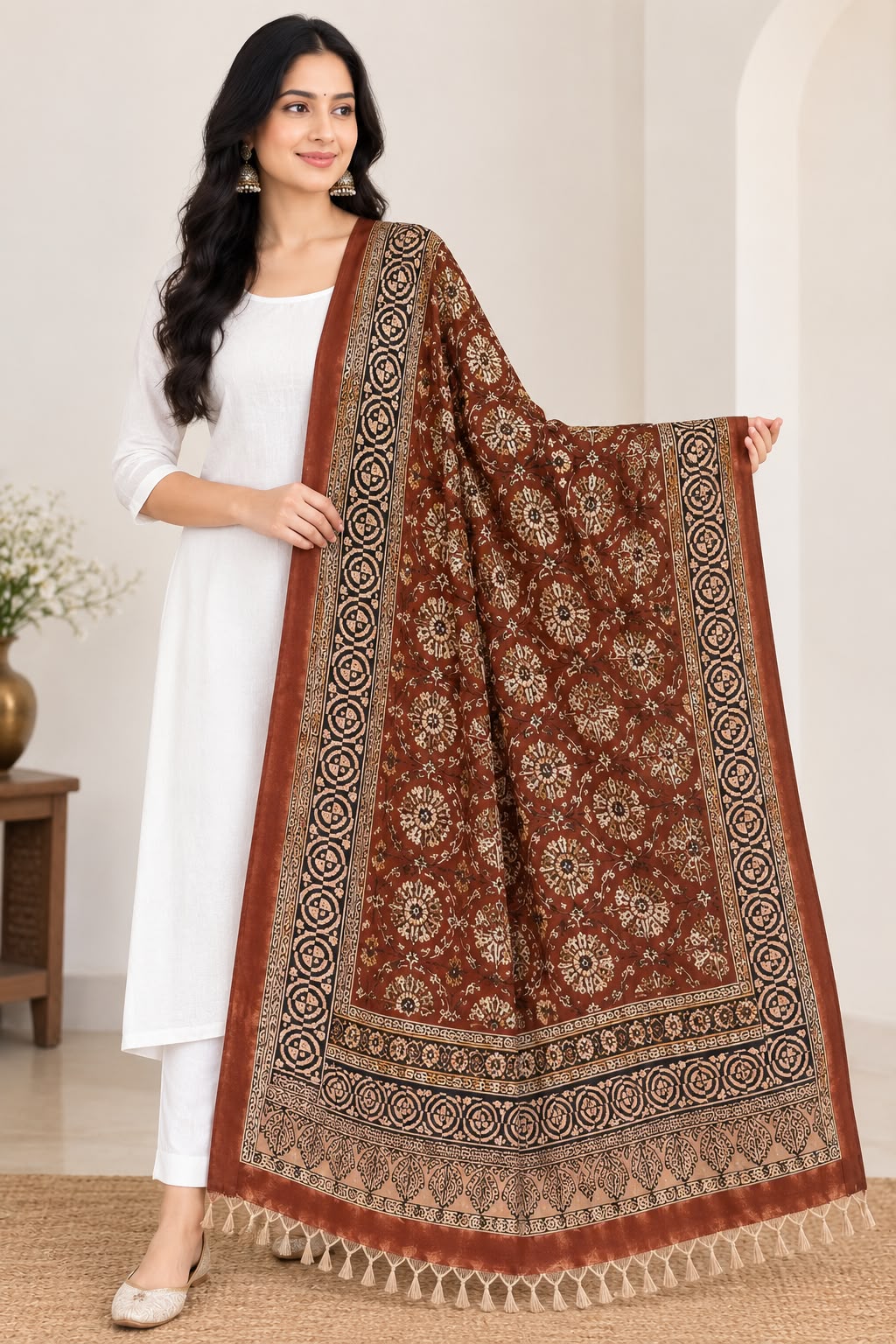 MAROON KALAMKARI