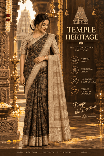 SEMI-TUSSAR SAREE