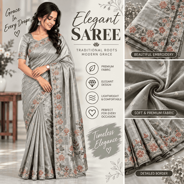 SEMI-TUSSAR SAREE