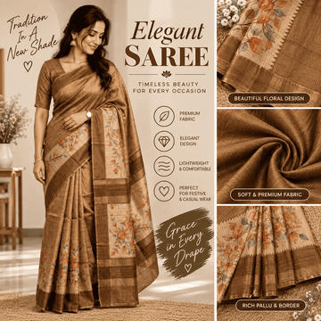 SEMI-TUSSAR SAREE