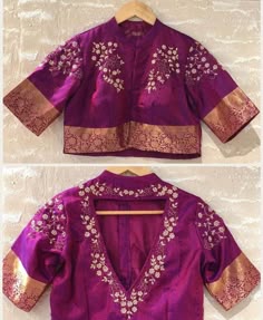 Customised V neck blouse