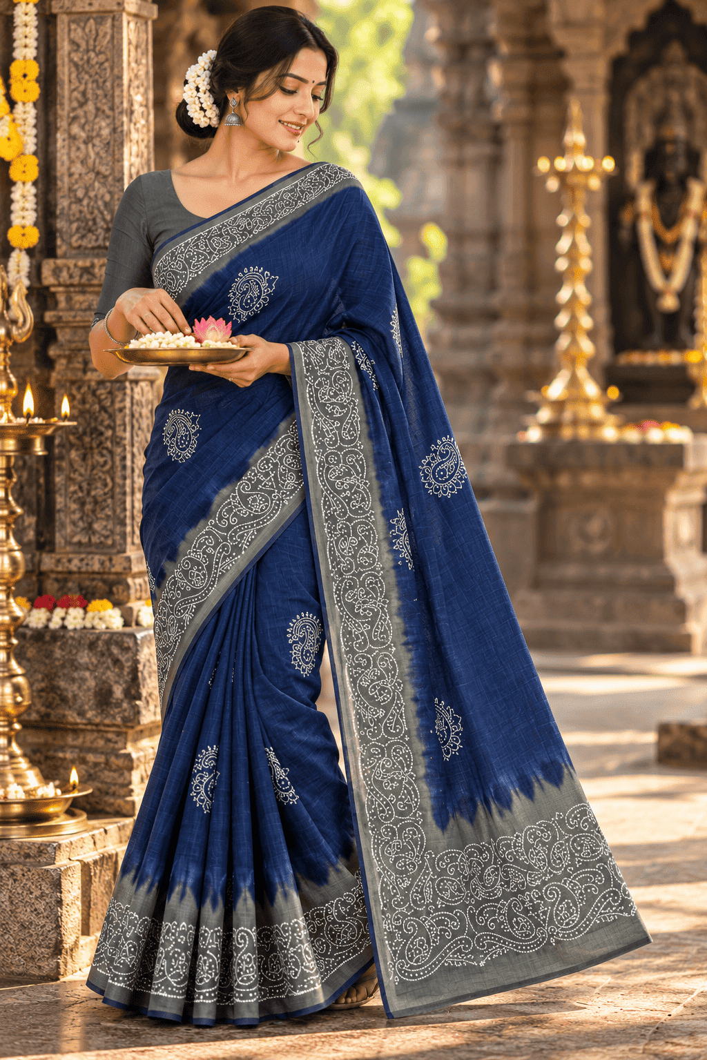 PURE COTTON DUAL PRINT SAREE