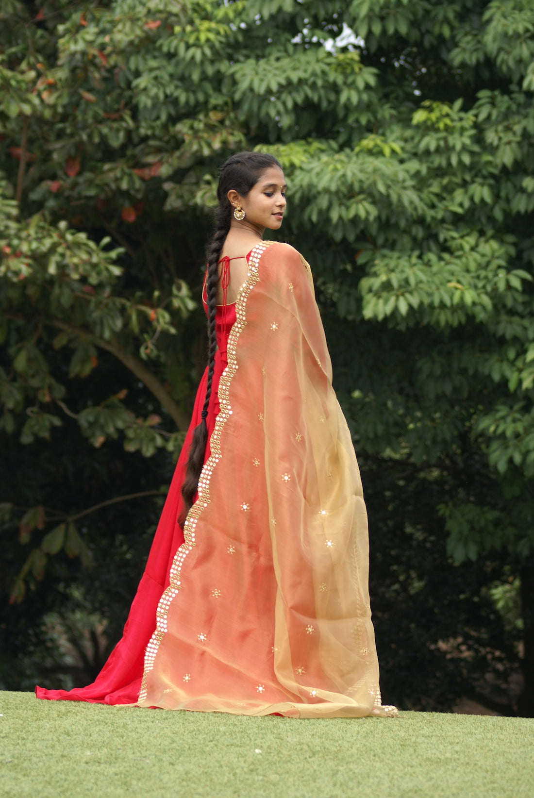 Red Georgette Dress