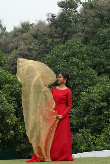Red Georgette Dress