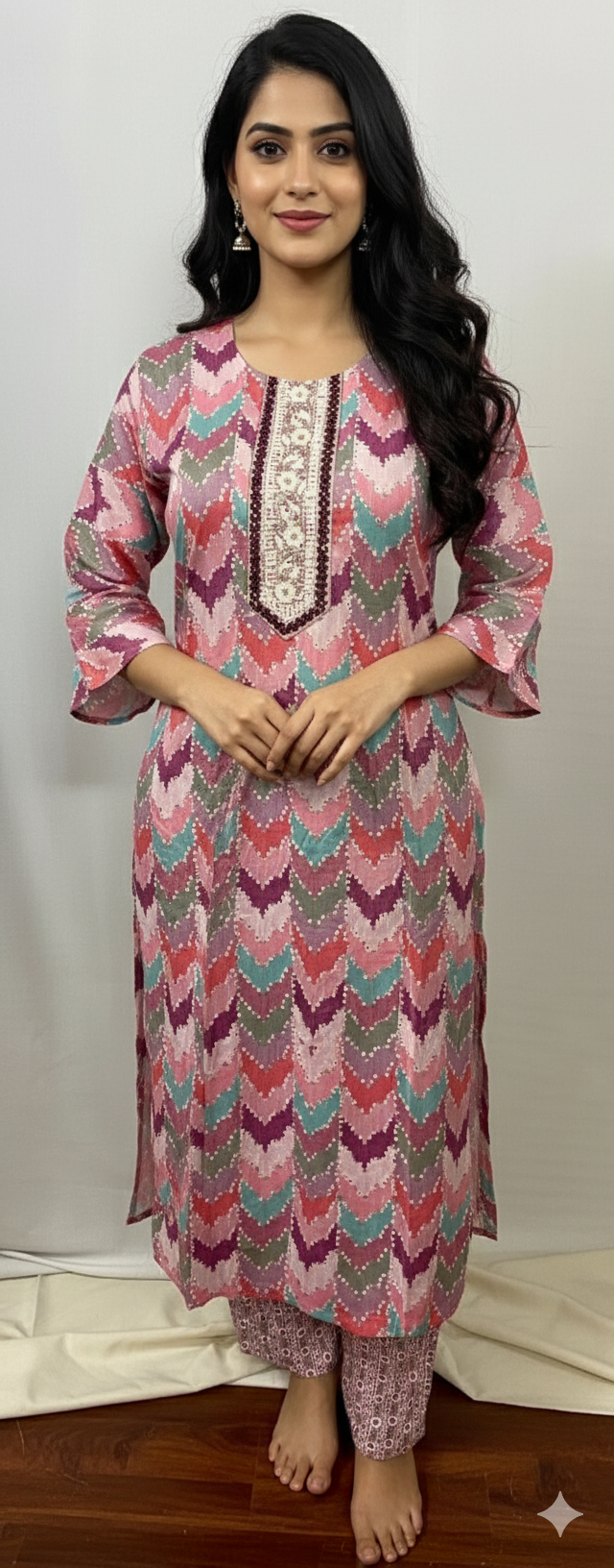 Multi Colour Kurti Set