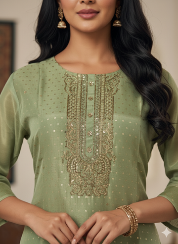Pista Green Kurti