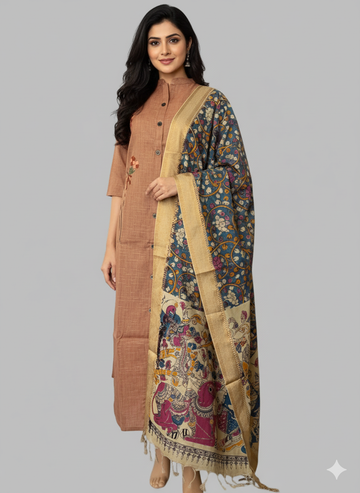 Copper Embroidered Kurti