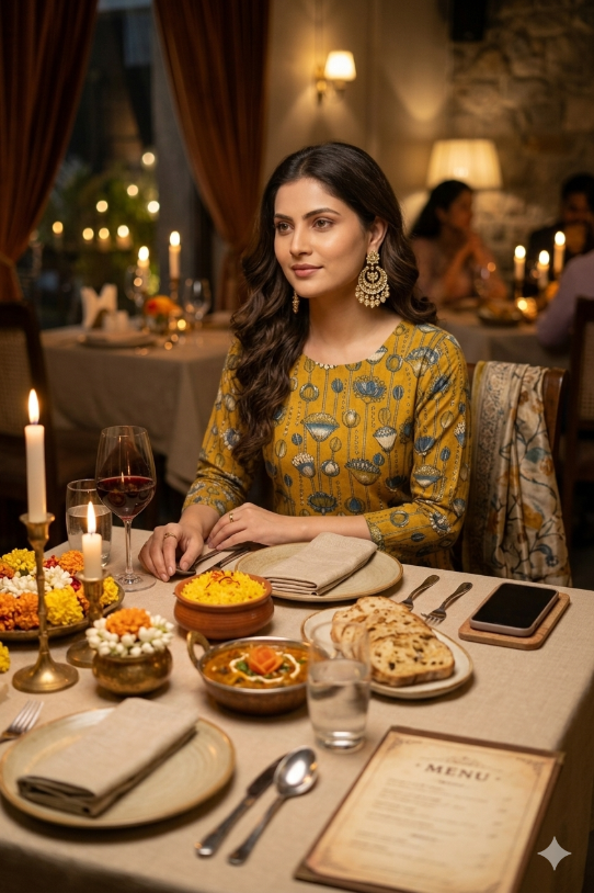 Mustard Yellow Floral Kalamkari Kurta