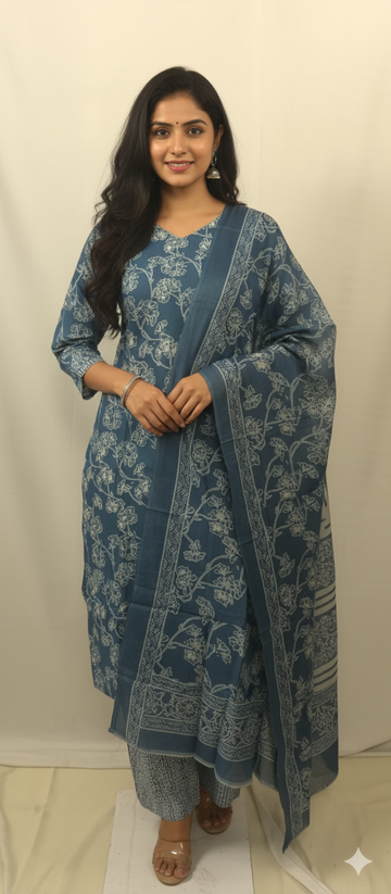 Blue Kurti Set