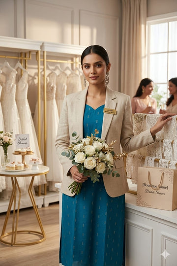 Peacock Blue Raw Silk Stright Cut Kurti
