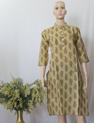 Sandal Wood Digital Printed Kurti Set
