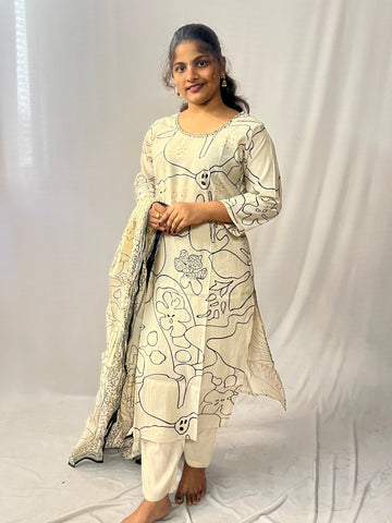 Cream Cotton Dress