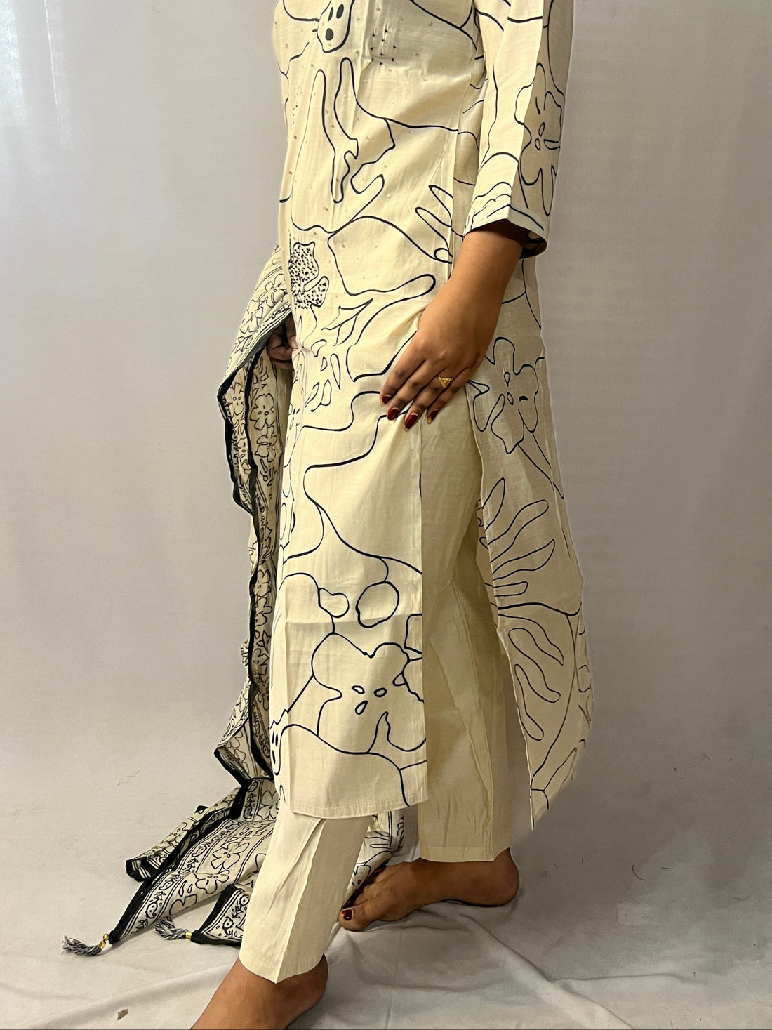 Cream Cotton Dress