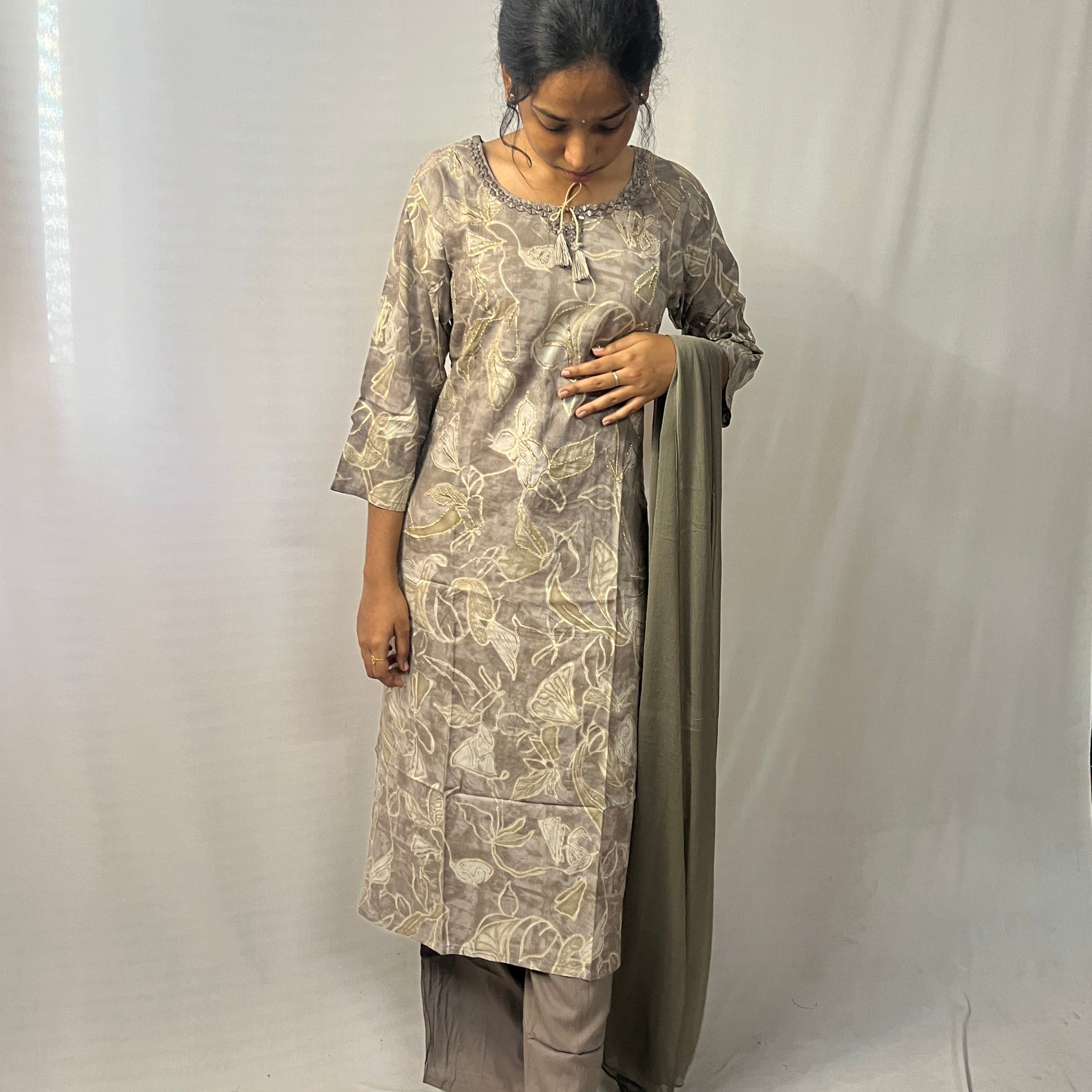 Grey & Beige 3 Piece Set