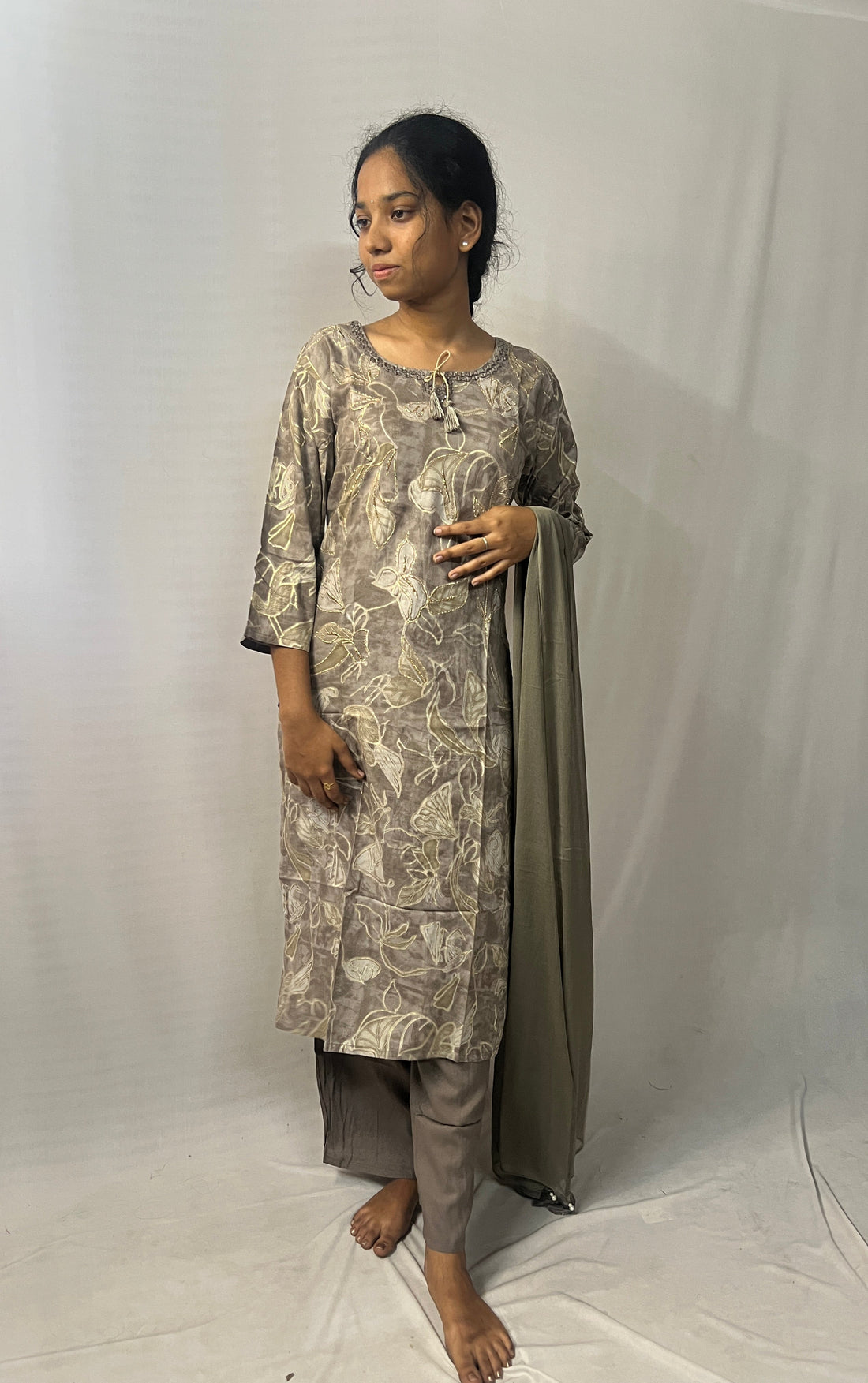 Grey & Beige 3 Piece Set