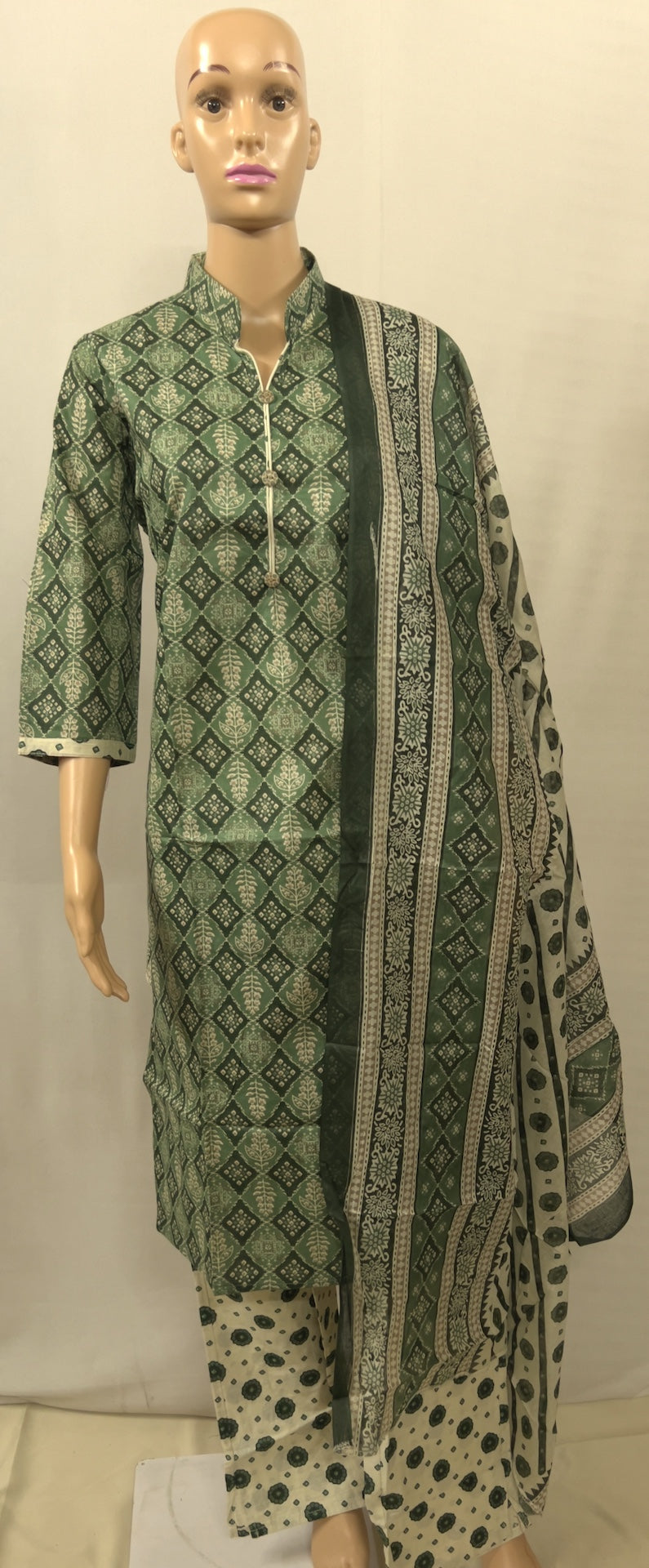 Green Kurti Set