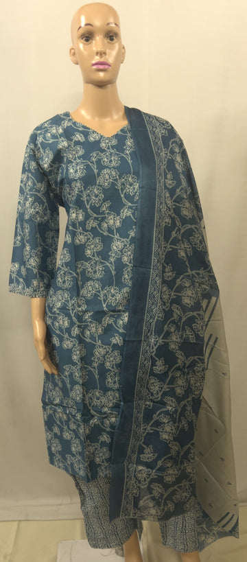 Blue Kurti Set