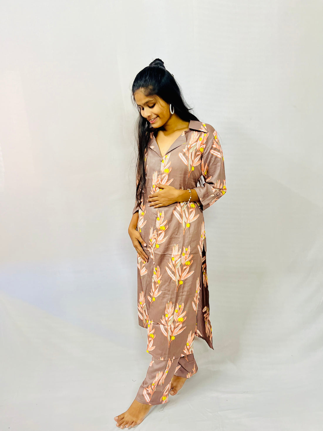 Brown Jaipur Coord Set