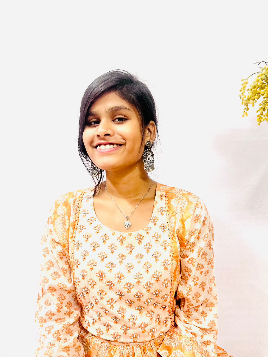 Light Orange Mul Cotton Frock