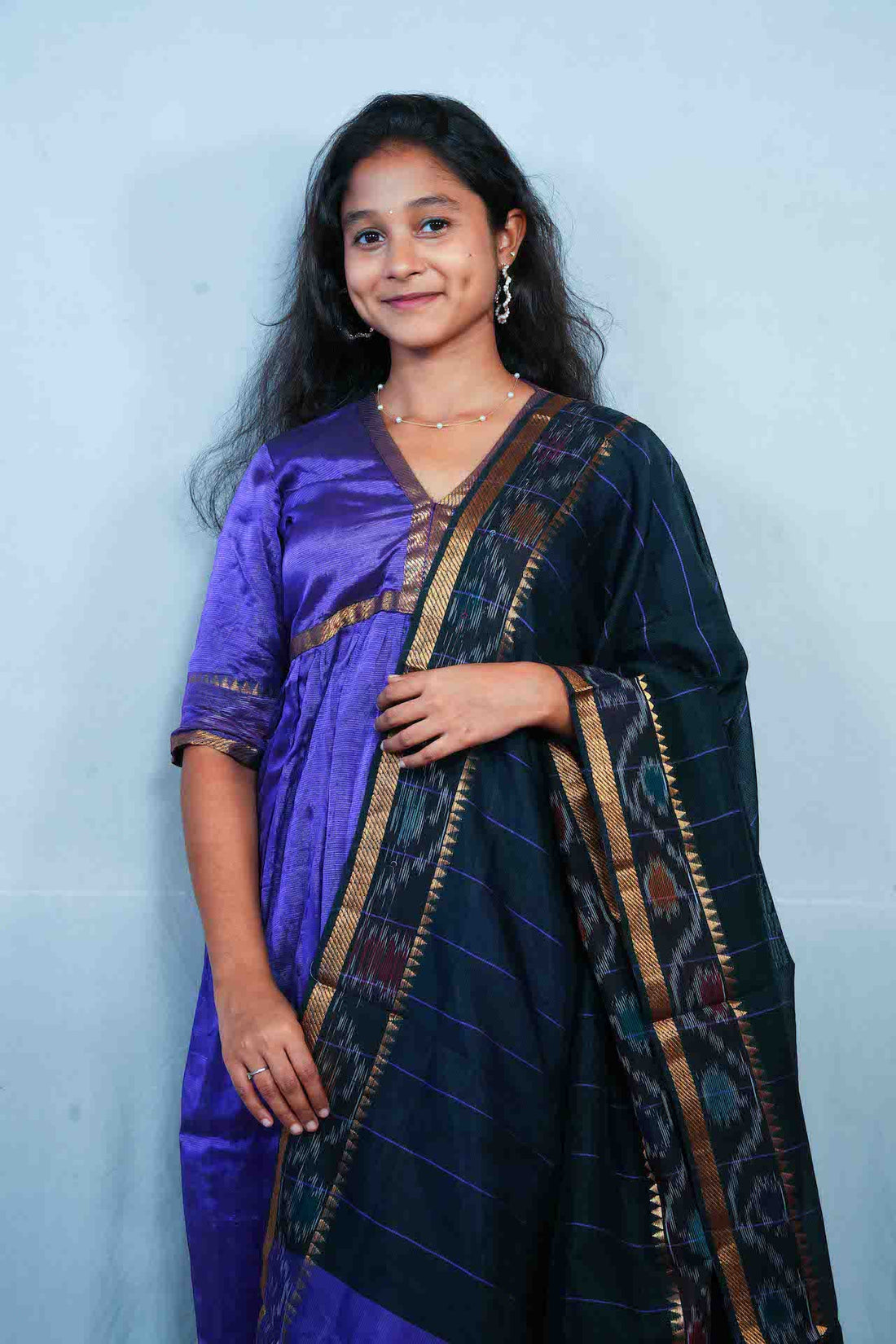 Mangalagiri Pattu Dress