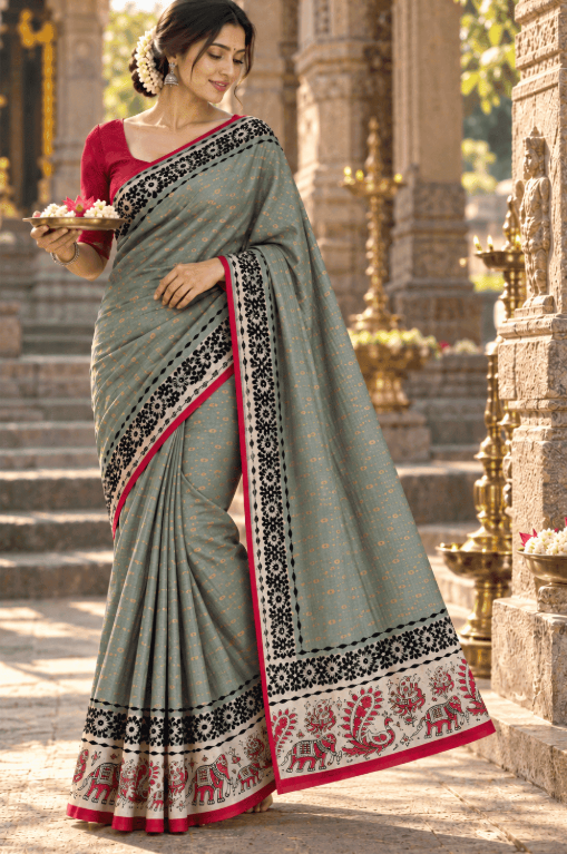 1000 BUTI COTTON SAREE