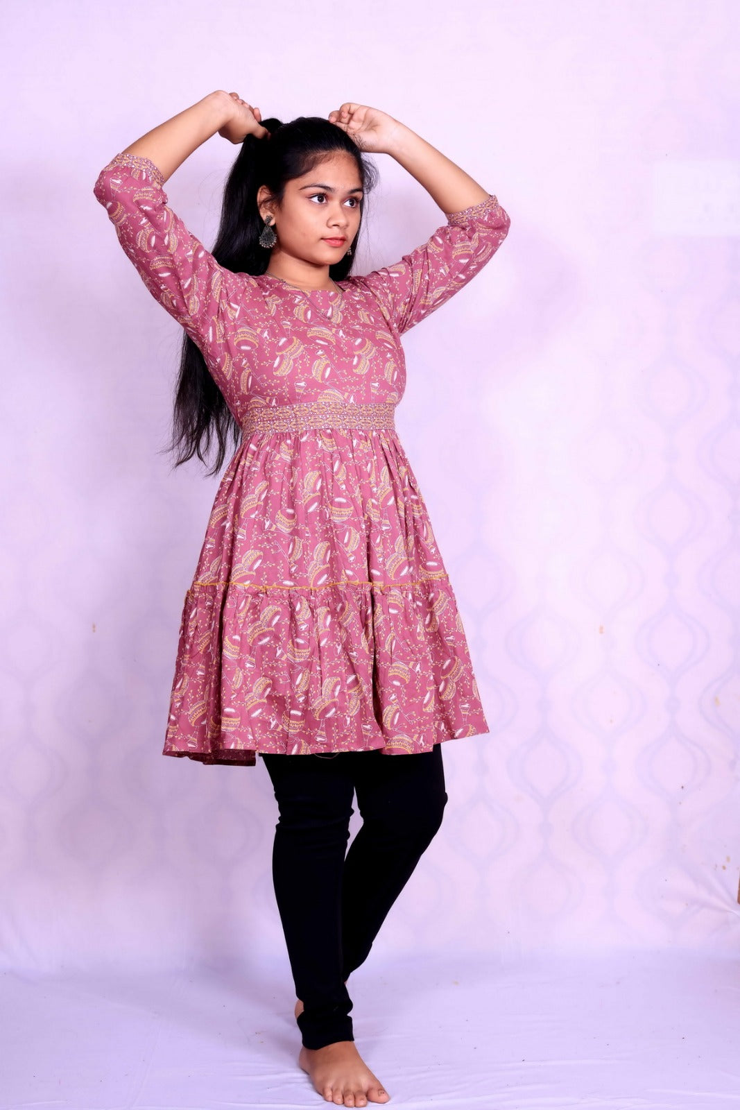 Onion Pink Cotton Short Top