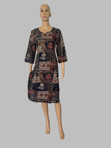 Black Digital Printed Kurti