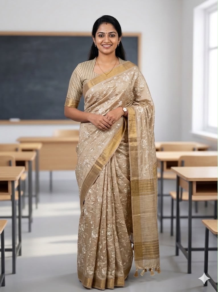 SEMI-TUSSAR SAREE