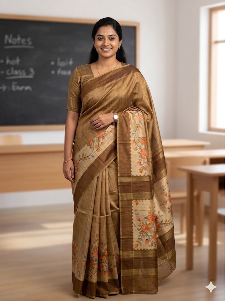 SEMI-TUSSAR SAREE