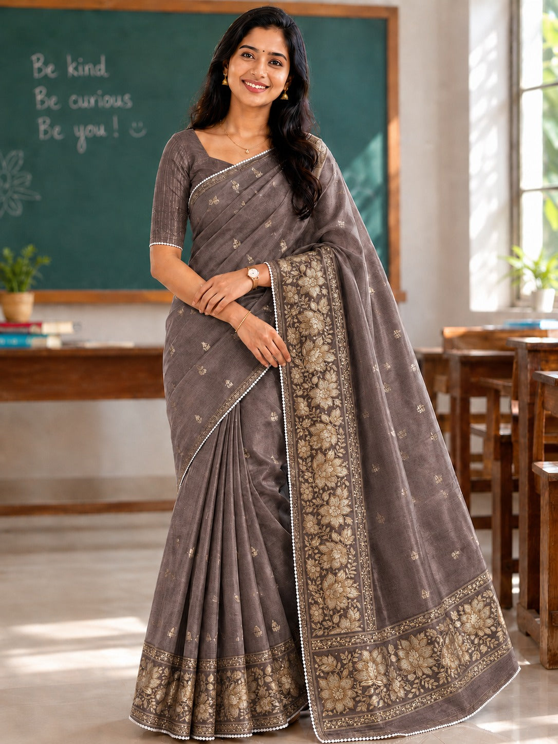 SEMI-TUSSAR SAREE